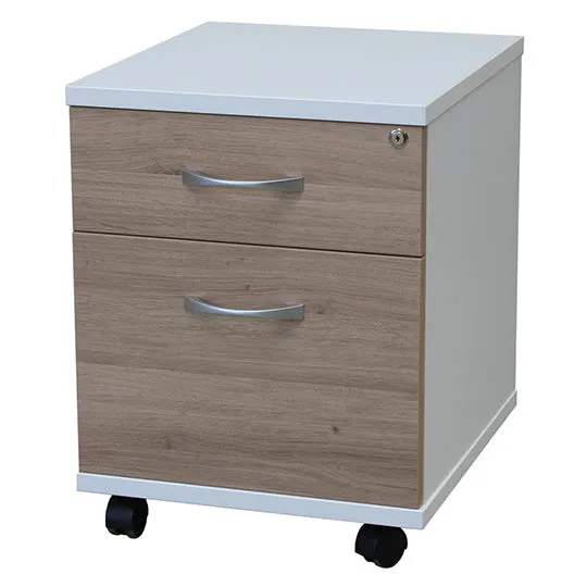 Tuncurry Low Height Melamine Mobile Pedestal - Australian Made