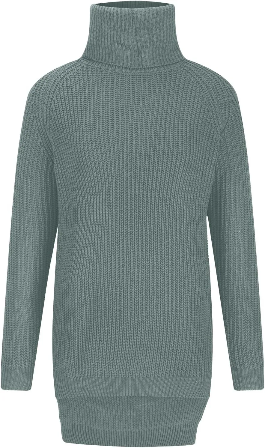 Turtleneck Sweaters for Women Winter Warm Long Sleeve Fitted Chunky Knit Pullover Sweater Tops Dressy Casual