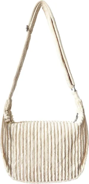 Ulisty Women Small Corduroy Hobo Bag Wide Strap Crossbody Bag Shoulder Bag Casual Handbag Daily Bag