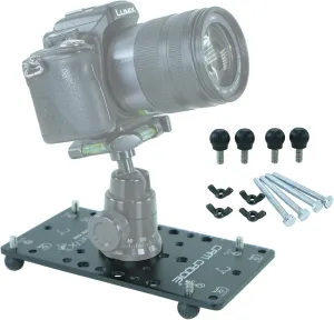 Ultra Flat Low Angle Cheese Plate POD/Tripod Mount for DSLR, Mirrorless and Action Cameras