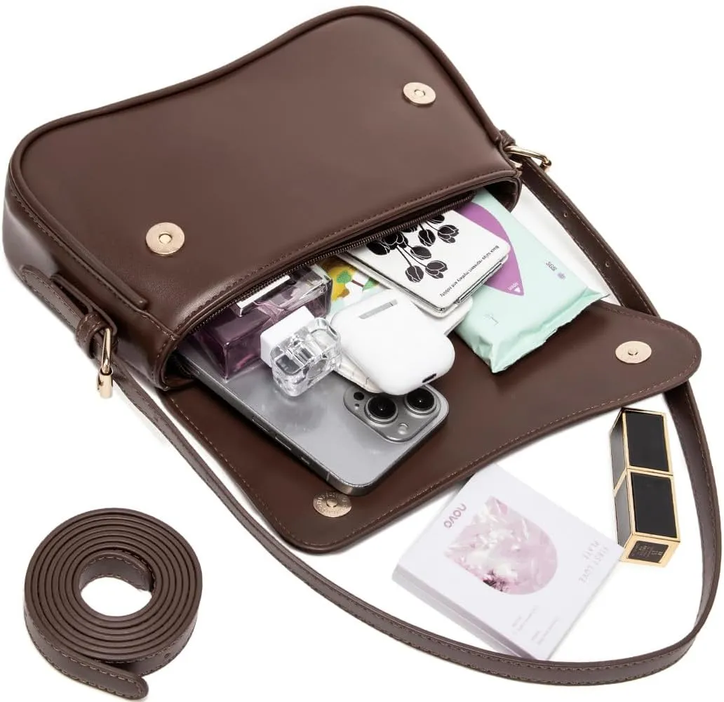 Underarm Shoulder Bag for Women Trendy Purse Vegan Leather Hobo Handbags Clutch Crossbody Bag