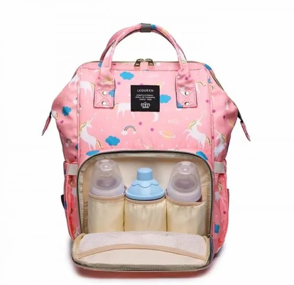 Unicorn Diaper Backpack Pink