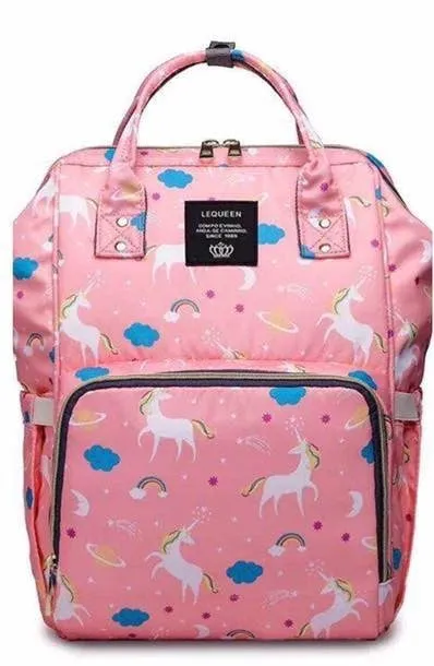 Unicorn Diaper Backpack Pink