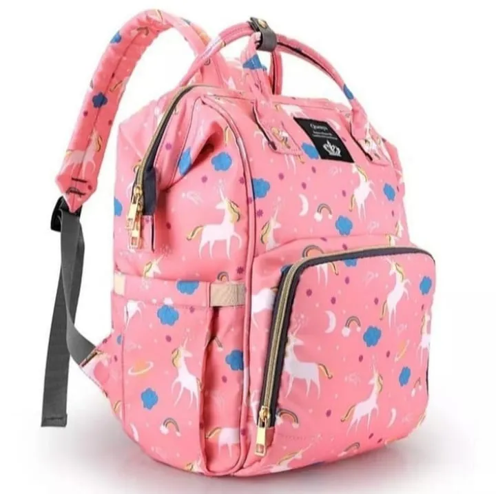 Unicorn Diaper Backpack Pink