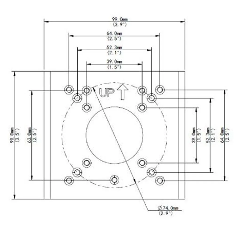 UniView TR-UP06-B-IN - Weatherproof Pole-Mount Adapter / Bracket