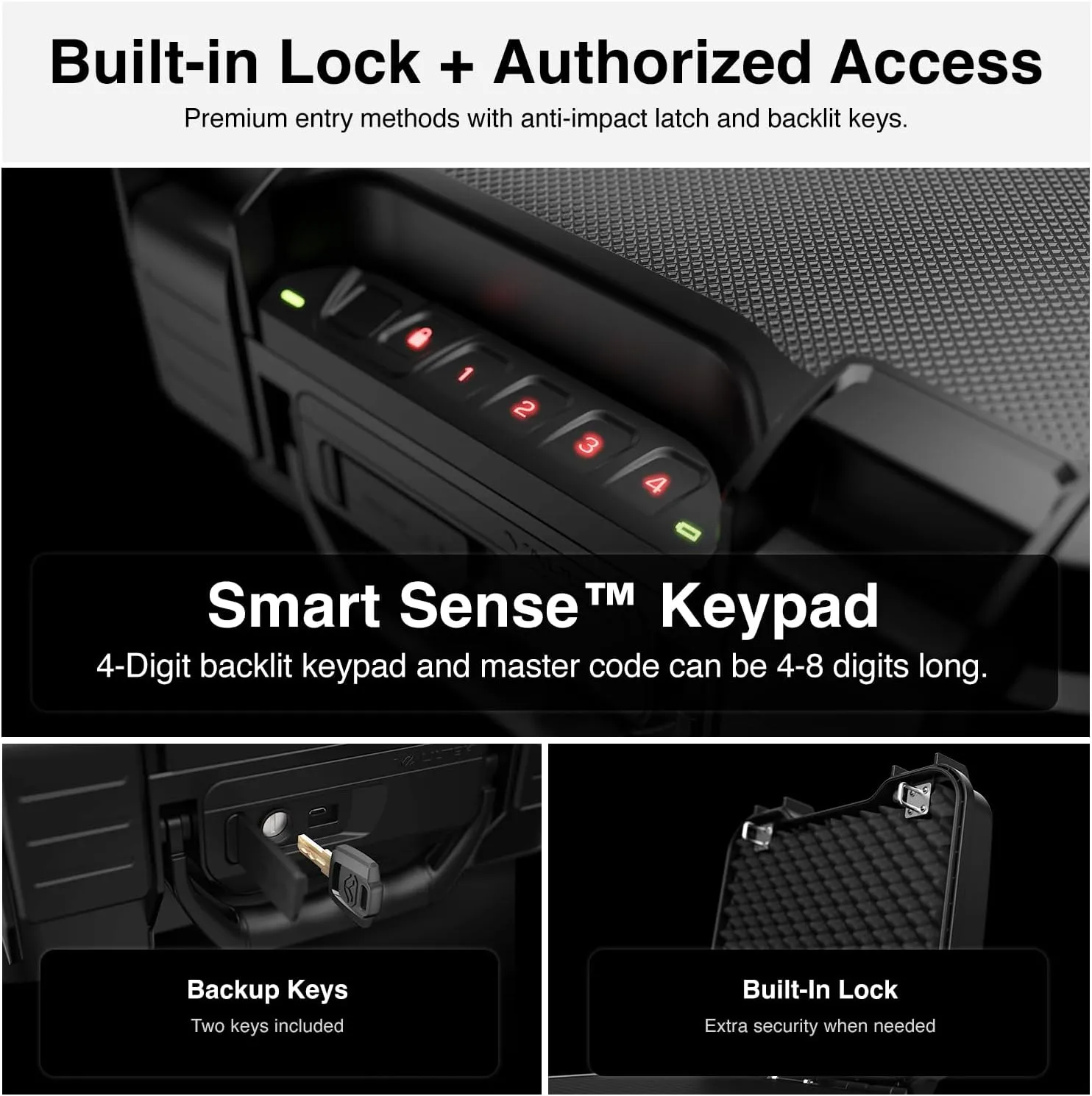 VAULTEK LifePod XR Series Weatherproof Safe Modular Interior Secure Rugged Portable Lockbox with Backlit Keypad (Standard)