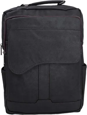 Vegan Leather Business Computer Backpack, Casual Travel Backpack. Large Capacity Short-distance Travel Bag