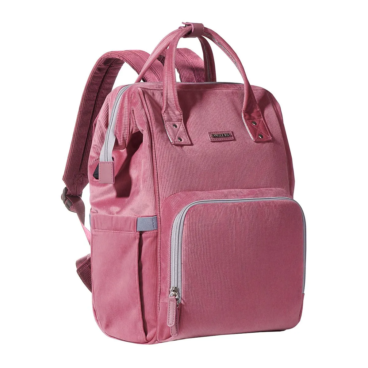 Velvet Stitching Diaper Bag Backpack