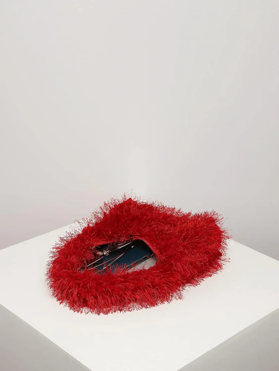 Verdusa Women's Faux Fur Fuzzy Hobo Bag Furry Handbag Purse