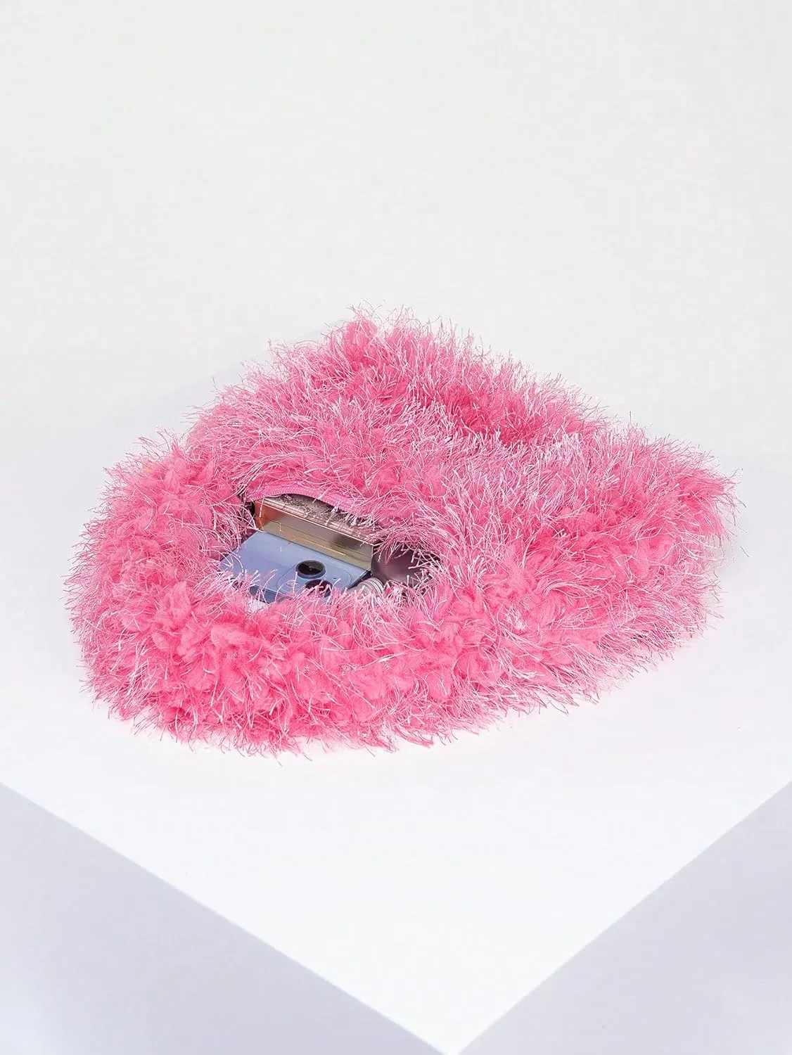 Verdusa Women's Faux Fur Fuzzy Hobo Bag Furry Handbag Purse