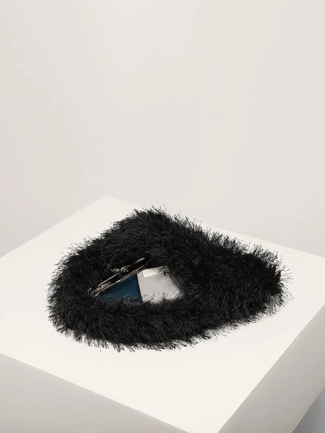 Verdusa Women's Faux Fur Fuzzy Hobo Bag Furry Handbag Purse