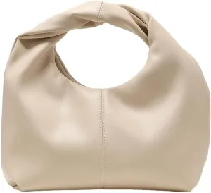 Verdusa Women's Ruched Hobo Mini Handbag Clutch Purse Dumpling Pouch Bag