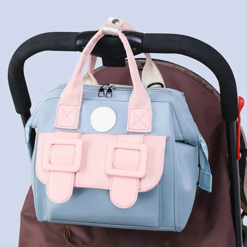 Versatile Diaper/Backpack/Handbag for Baby Things Waterproof for Stroller with Insulation
