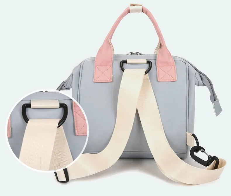 Versatile Diaper/Backpack/Handbag for Baby Things Waterproof for Stroller with Insulation