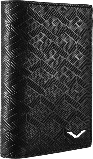 VERTU Neo-Vault Slim Wallet for men, Black Leather Purse Gift, Smart Tech Anti-Skimming Security for Business and Travel Use