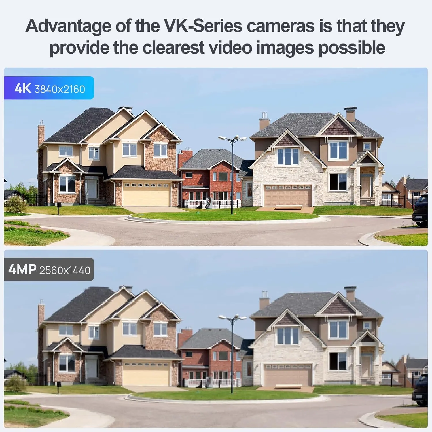 VIKYLIN 4K 8MP IP POE Camera,Hikconnect/SADP/iVMS4200,Smart Hybrid Color Night Vision,Outdoor Security Camera with Audio, AI Human Vehicle Detection, 2.8mm Lens,SD Card Solt