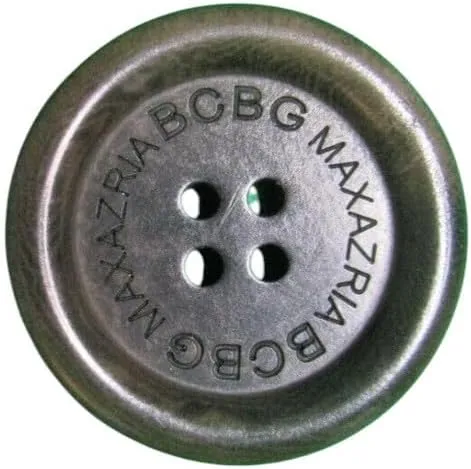 Vintage Verbal BCBG Max Azria Brown Plastic 4-Hole Replacement Coat Button-U420