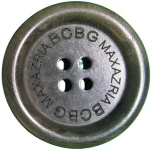 Vintage Verbal BCBG Max Azria Brown Plastic 4-Hole Replacement Coat Button-U420