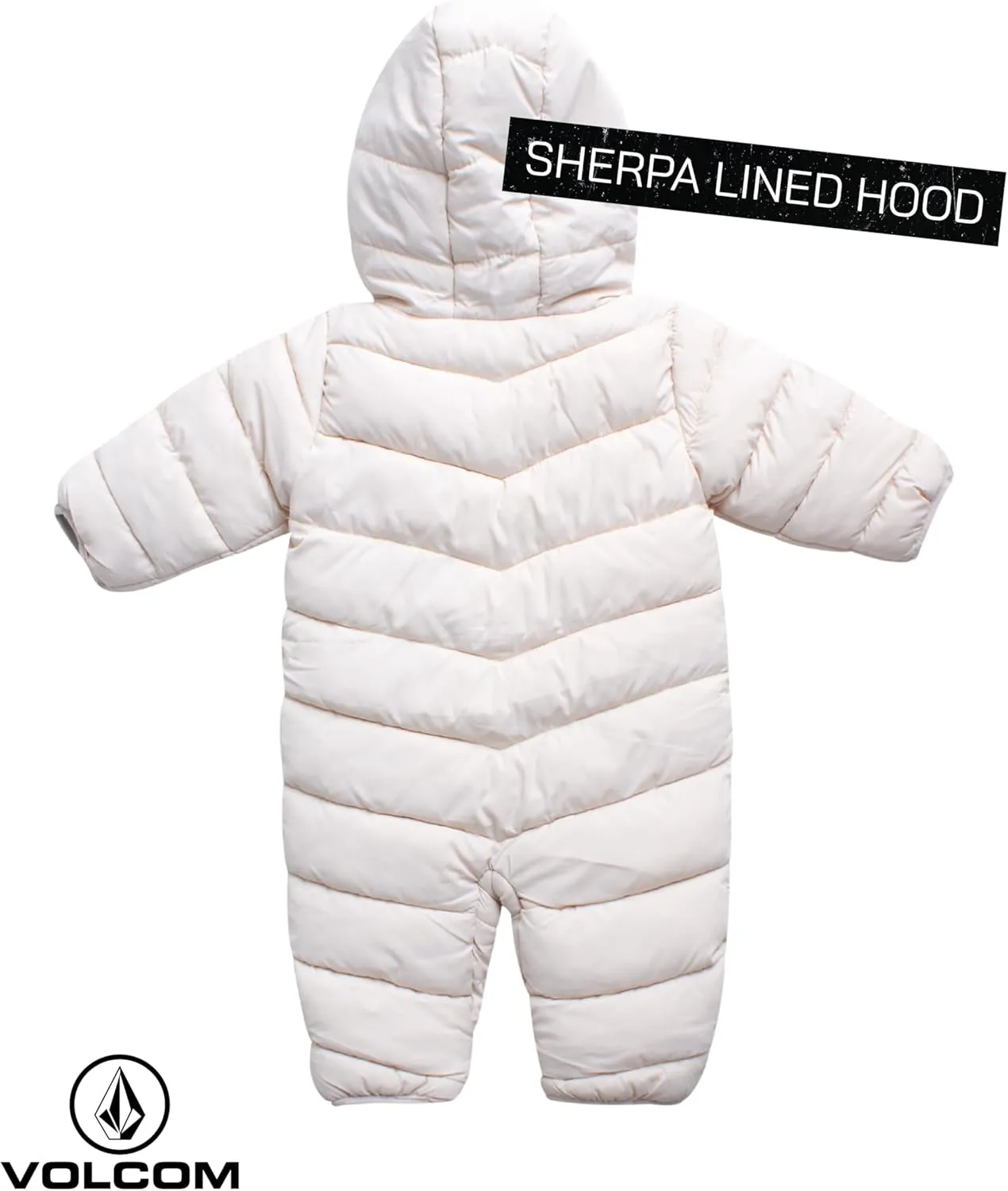 Volcom Baby Boys' Snowsuit - Cozy Fleece Lined Hooded Winter Snow Pram Bunting Suit for Newborns and Infants (Sizes: 3M-24M)