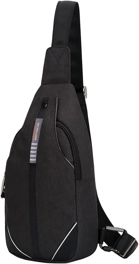 WATERFLY Small Crossbody Sling Backpack Anti Theft Backpack for Traveling Chest Shoulder Bag