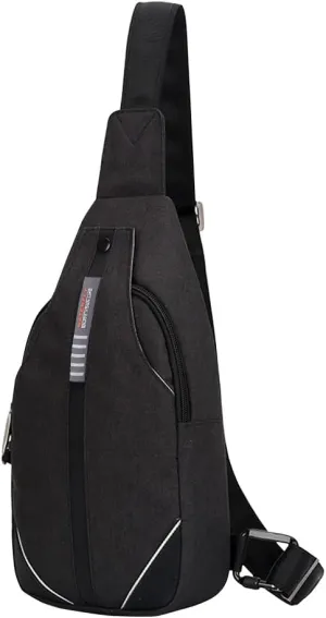 WATERFLY Small Crossbody Sling Backpack Anti Theft Backpack for Traveling Chest Shoulder Bag