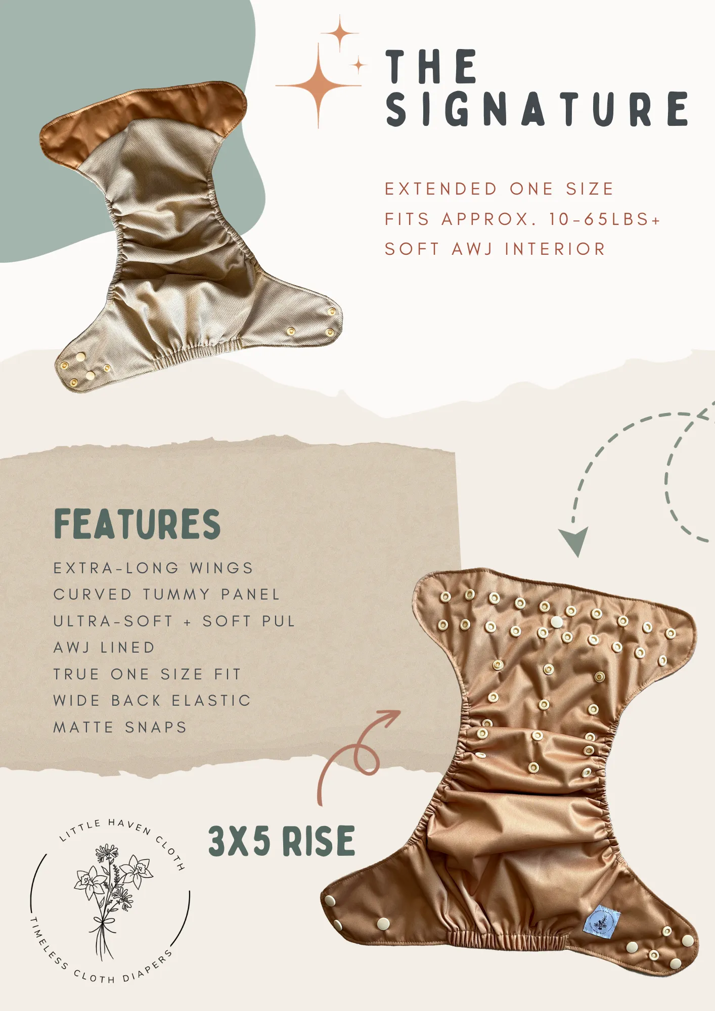 Whisked - (POCKET DIAPER)