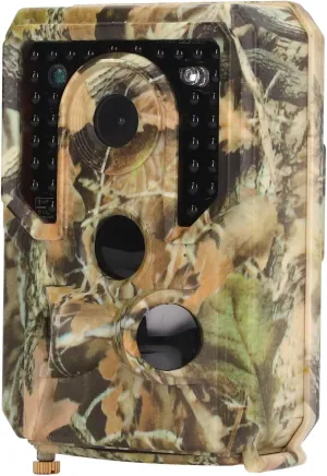 Wildlife Trail Camera, 1080P 12MP Scouting Camera with Night Vision, IP54 Waterproof, 0.8s Time, 120°Wide Angle for Games, Wildlife Monitoring