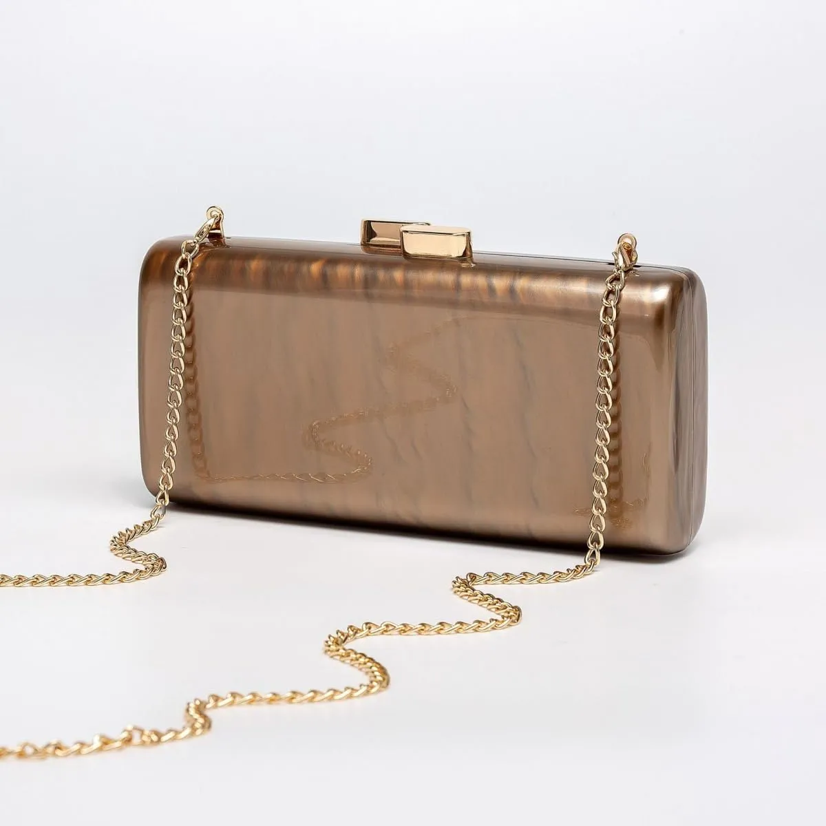 Women Acrylic Clutch for Women Evening HandBag Lipstick Bag for Wedding Party Prom Cocktail Gold Clasp
