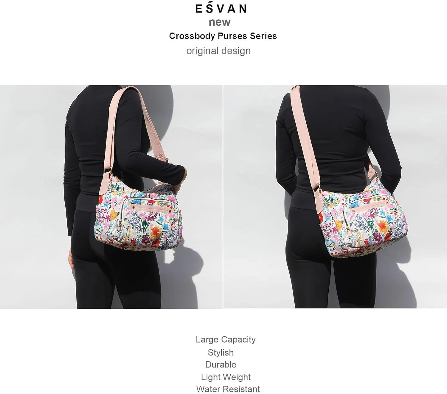 Women Crossbody Bag Shoulder Handbag Multiple Pockets Bag Ladies Messenger Bag Purse Fashion Tote
