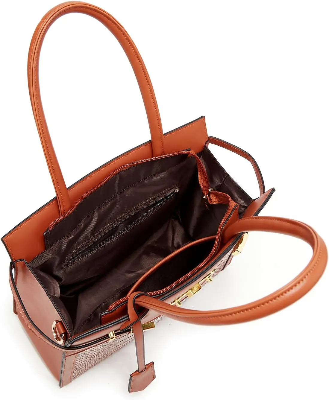 Women Fashion Shoulder Handbags Wallet Tote Bag Top Handle Satchel Hobo with Zipper Closure Set