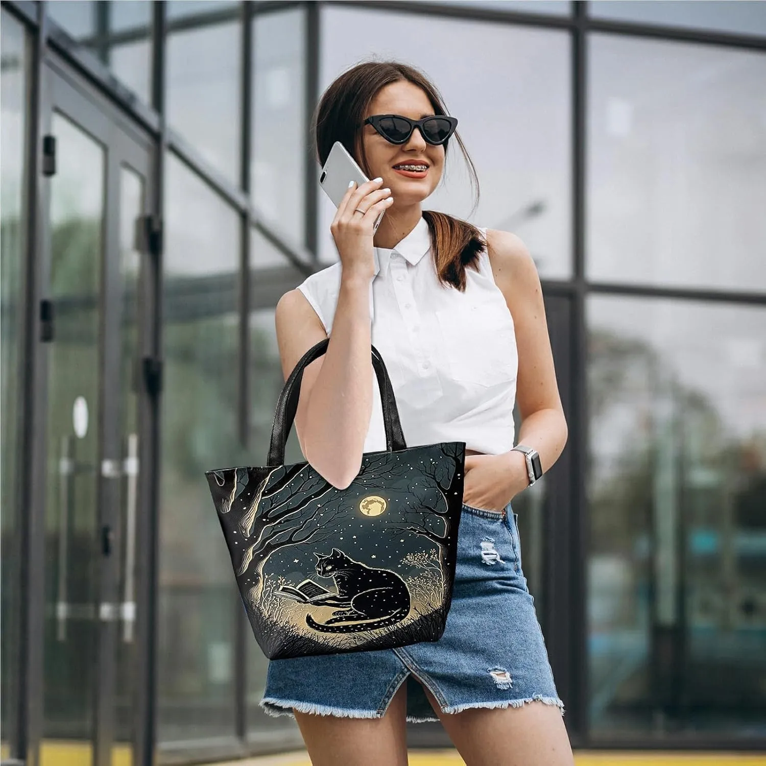 Women Hobo Handbag Small Tote Bag Beach Travel Bag