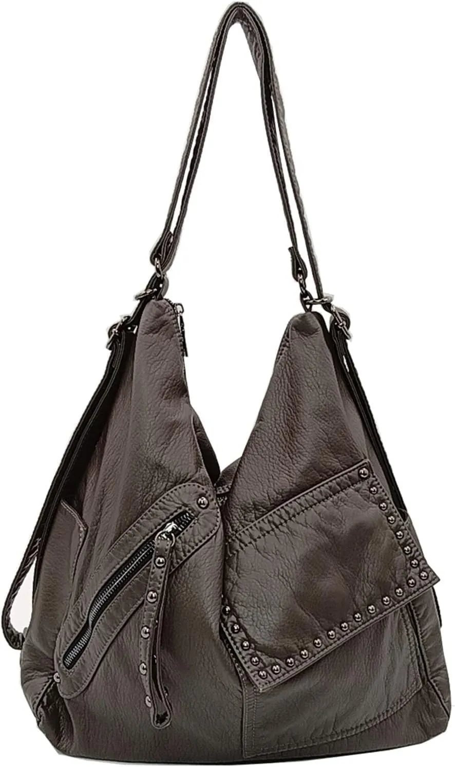 Women Hobo Shoulder Bag PU Leather Backpack Purses Large Crossbody Bag Fashion Shoulder Handbags