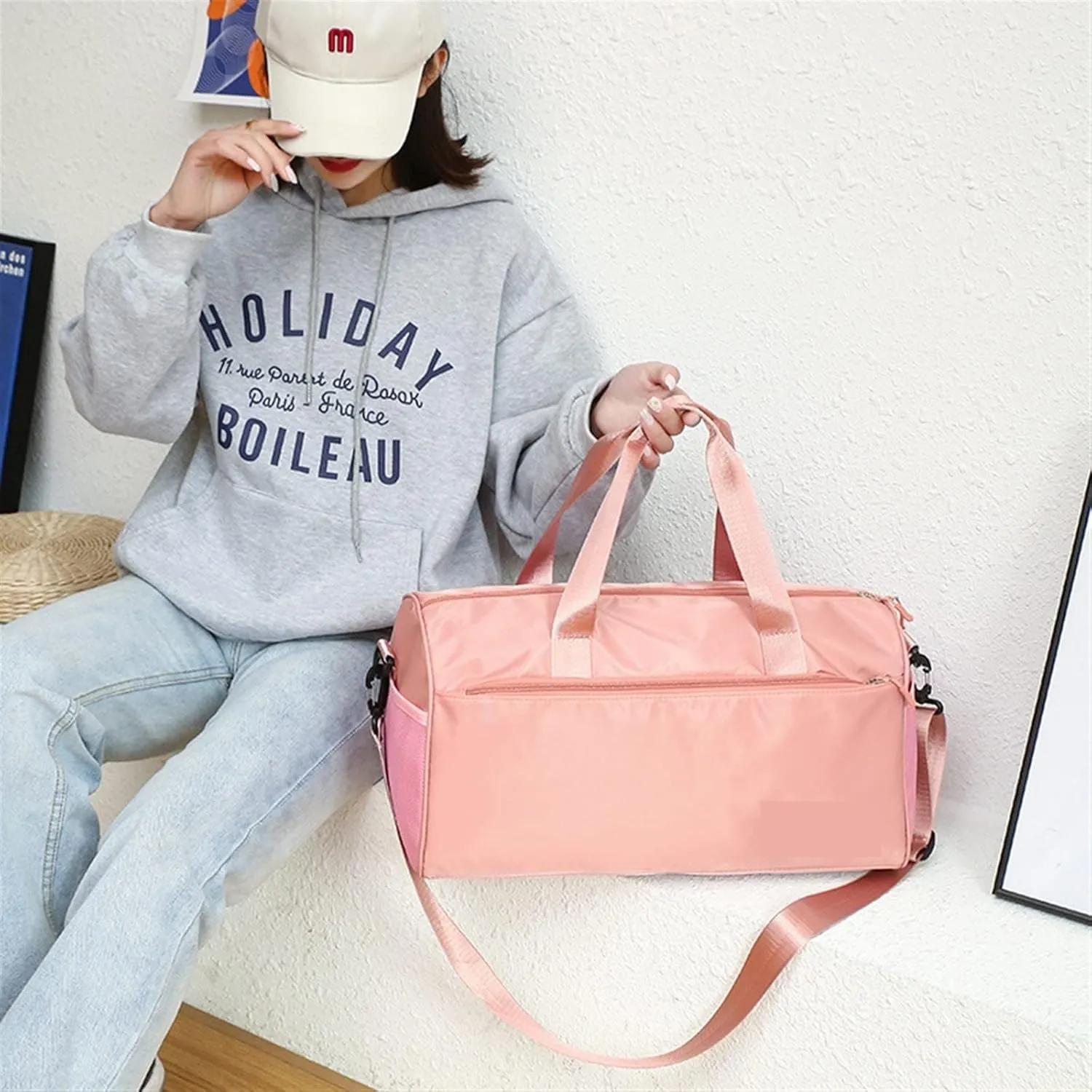 women Men Gym Waterproof Travel Beach Handbags Fitness Training Man Overnight Bag