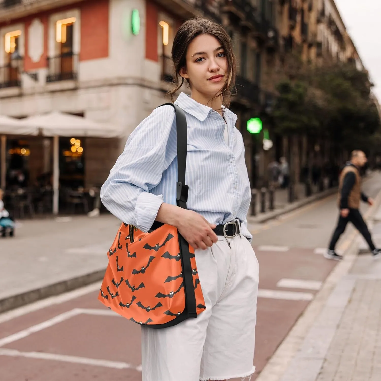 Women Men Shoulder Bag Leather Hobo Crossbody Handbags Clutch with Adjustable Strap Multiple prints