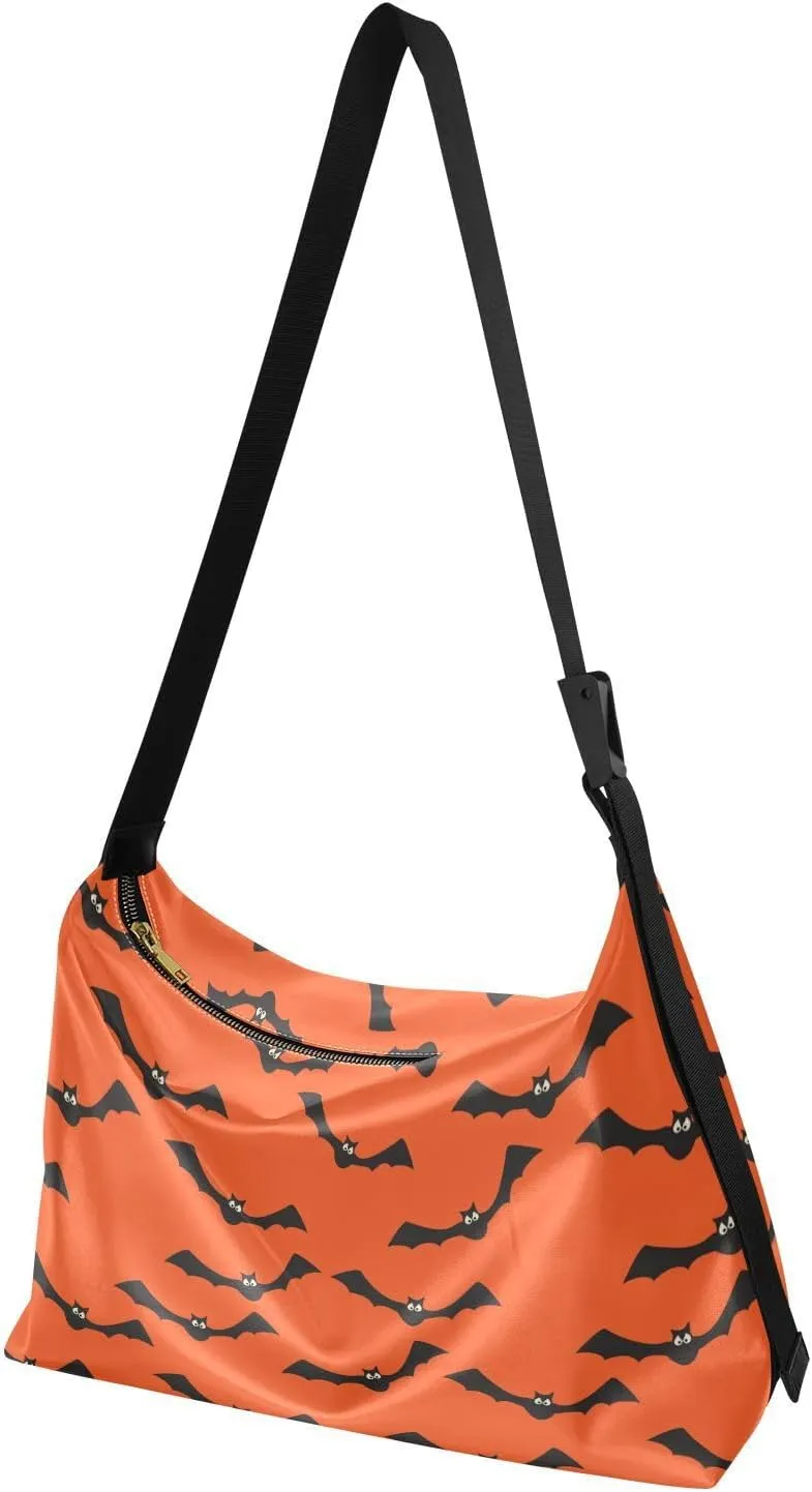 Women Men Shoulder Bag Leather Hobo Crossbody Handbags Clutch with Adjustable Strap Multiple prints