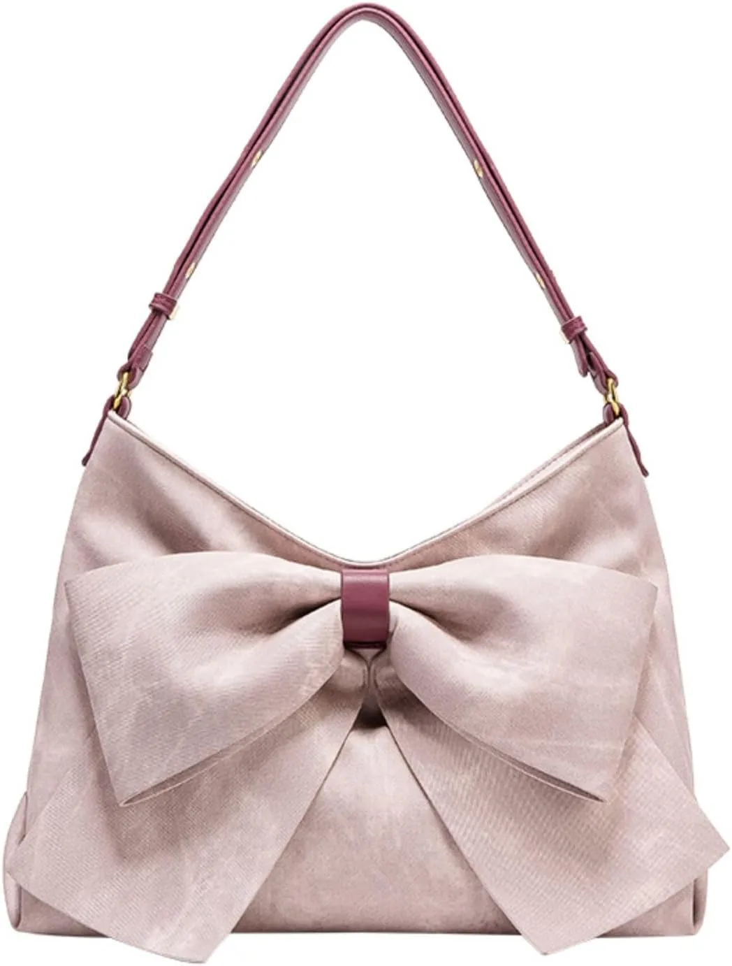 women purses and handbags leather bow tote bag female 2024 new senior sense of niche large-capacity chain shoulder wedding bag