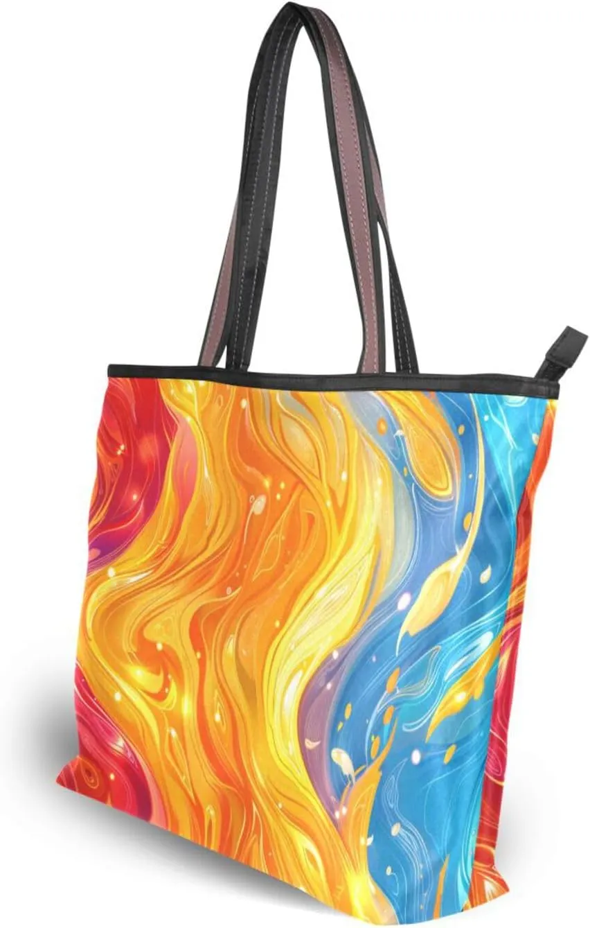Women Tote Bag, Large Shoulder Hobo Bags Casual Handbags Big Capacity Shopping Work Bag for Vacation, 2