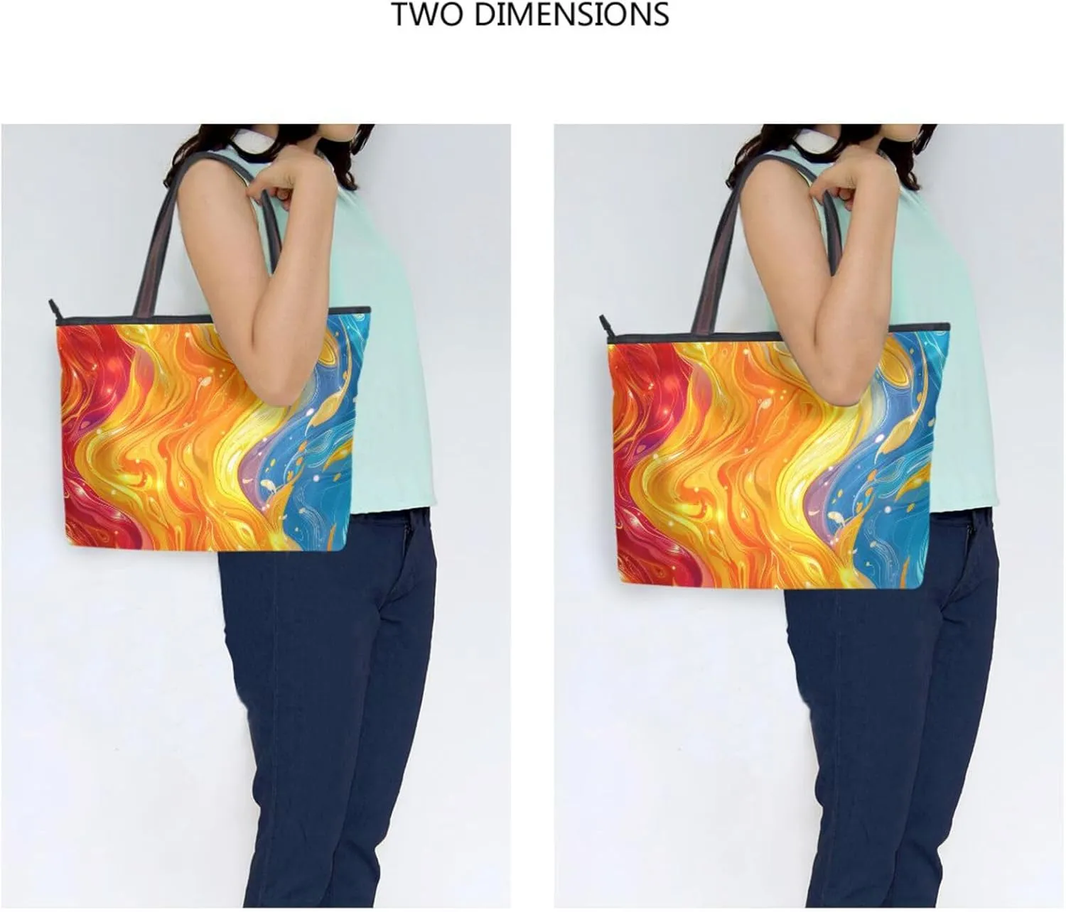 Women Tote Bag, Large Shoulder Hobo Bags Casual Handbags Big Capacity Shopping Work Bag for Vacation, 2