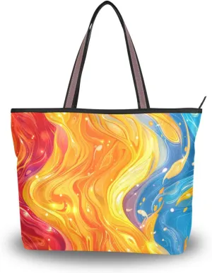 Women Tote Bag, Large Shoulder Hobo Bags Casual Handbags Big Capacity Shopping Work Bag for Vacation, 2