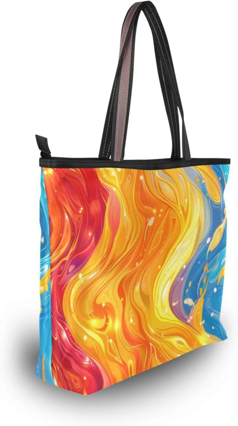 Women Tote Bag, Large Shoulder Hobo Bags Casual Handbags Big Capacity Shopping Work Bag for Vacation, 2