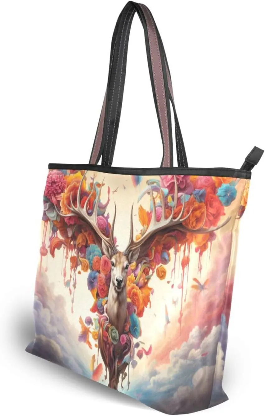 Women Tote Bag, Large Shoulder Hobo Bags Casual Handbags Big Capacity Shopping Work Bag for Vacation, 7