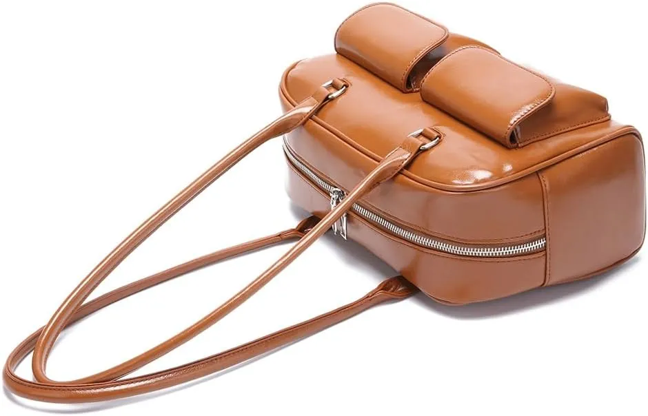 Women Y2k Shoulder Bag Vintage Hobo Bags Crossbody Purse Multi Pocket Top Handle Bags Underarm Tote Handbag 2025