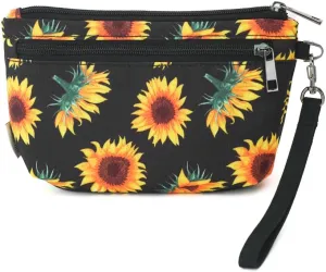 Women Zipper Wristlet Wallet with Coin Pocket