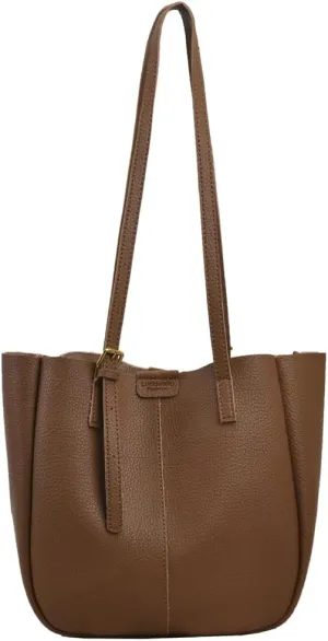 Women's Bucket Shoulder Tote Bags Fashion Large Top Handle Satchel Casual Handbags PU Leather Working Purses 2pcs