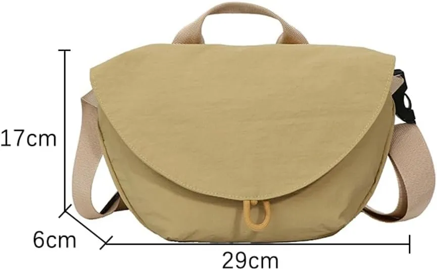 Women’s Casual Nylon Shoulder Handbags 2025 Fashion Purse Top Handle Shopping Bag Zipper Lightweight Hobo Crossbody Bag