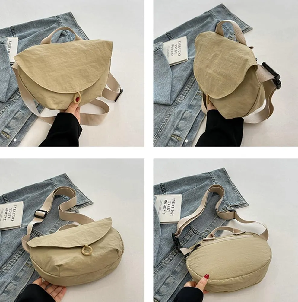 Women’s Casual Nylon Shoulder Handbags 2025 Fashion Purse Top Handle Shopping Bag Zipper Lightweight Hobo Crossbody Bag