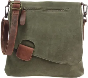 Women's Cowhide Leather Crossbody Shoulder Bag Small Messenger Purse Sling Satchel Bag For Work Business Travel