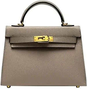 Women's Crossbody Bag PU Leather - Small Lightweight Purse with Adjustable Strap, 9Color Options for Fashion Ladies (KHAKI)