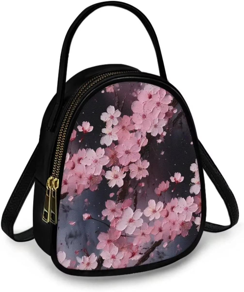 Women's Crossbody Handbags Owls Small Travel Purses Phone Bag, Butterfly Cross Body Bag Zipper Top Handle Purse