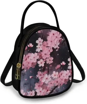 Women's Crossbody Handbags Owls Small Travel Purses Phone Bag, Butterfly Cross Body Bag Zipper Top Handle Purse